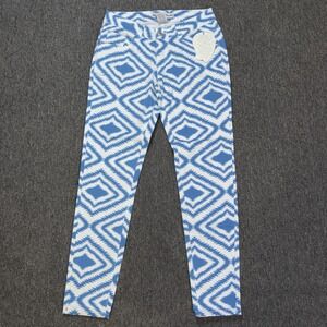 Diamonds And Threads Women's Size 7 Skinny Ankle Aztec Blue Denim Jeans Low Rise